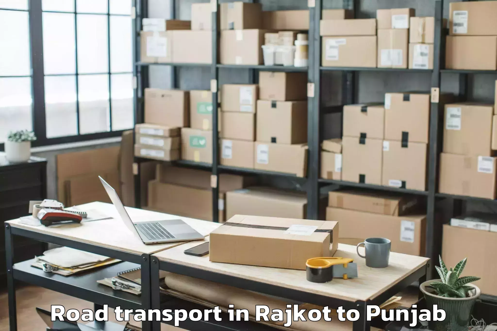 Top Rajkot to Abhilashi University Bathinda Road Transport Available